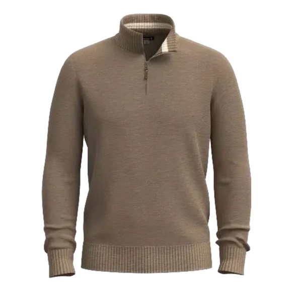 Smartwool Sparwood Half Zip Sweater Brown Large